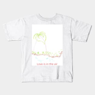 Love is in the air Kids T-Shirt